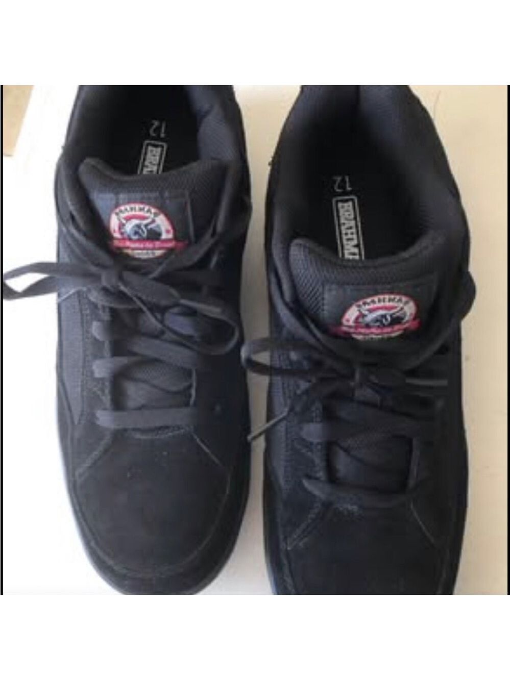Brahma Black Grate Steel Toe Workshoe Safety Shoe Oxfords Mens Size 12